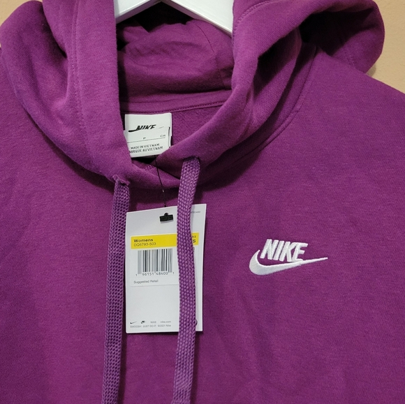 Nike Women's Club Fleece Pullover Hoodie - purple - Picture 10 of 14